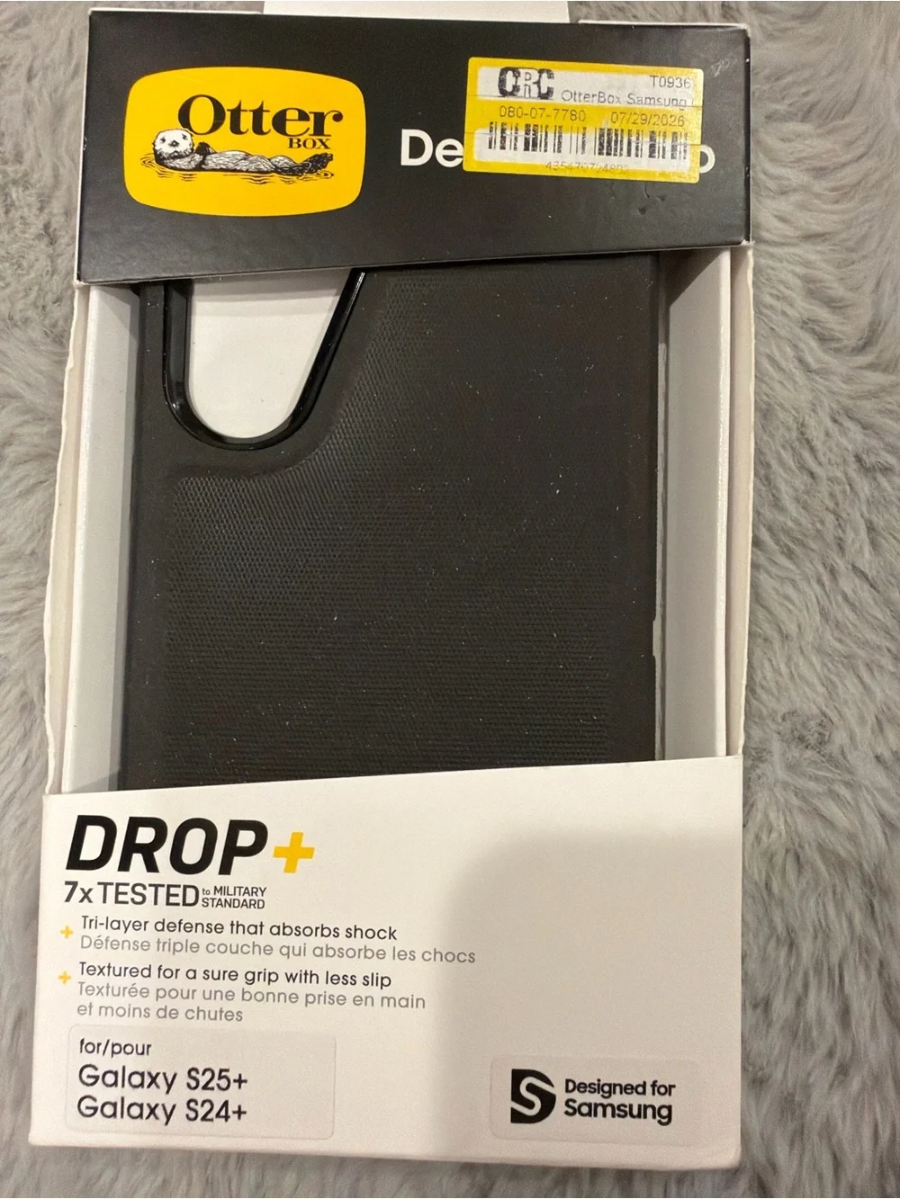 Galaxy S24+/S25+ OtterBox Drop+ Protective Case for Samsung Black